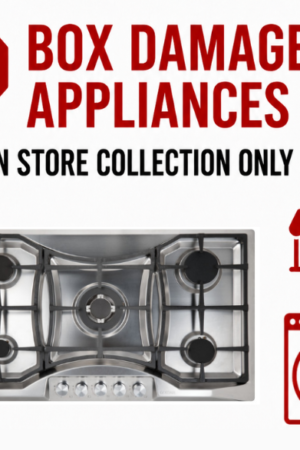 GOLDAIR 5-BURNER GAS HOB - STAINLESS STEEL (BOXED DAMAGED)