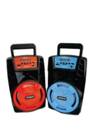 LEXUCO RED/BLUE 4" BLUETOOTH SPEAKER WITH RADIO - LSPK-A24