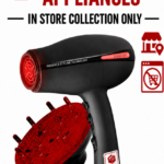 Taurus – 900376 – Black/Red 2200W “Fashion Infrared” Hairdryer with Diffuser