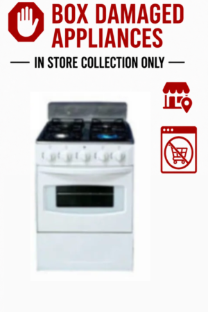 TOTAI WHITE 4-BURNER GAS STOVE & OVEN WITH FLAME FAILURE DEVICE