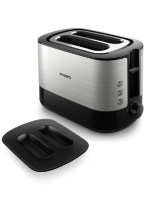 PHILIPS 2 SLOT TOASTER VIVA BLACK