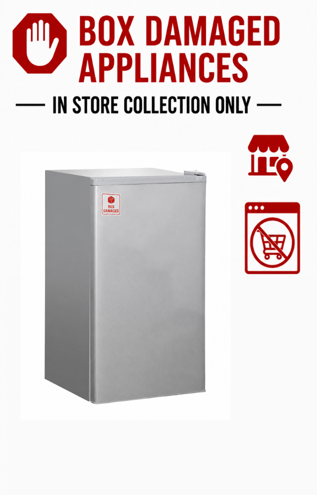Goldair Silver Fridge - 90L (BOX DAMAGED)