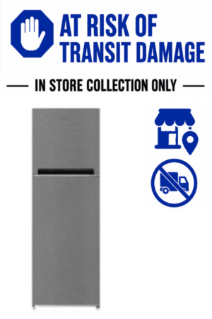 DEFY 157L TOP-MOUNT FRIDGE/FREEZER - SATIN METALIC