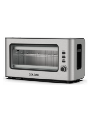 GOLDAIR SIGNATURE SERIES 2 SLICE GLASS TOASTER