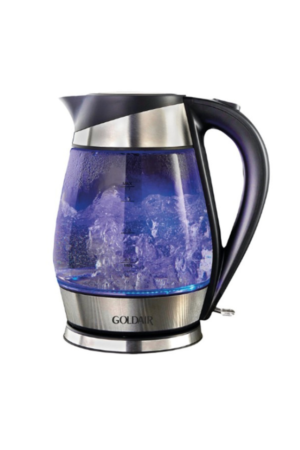 GOLDAIR 1.7L GLASS KETTLE - BLUE LED LIGHT (NEW)