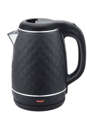 GOLDAIR 1.5L LEATHER LOOK KETTLE - BLACK (NEW)