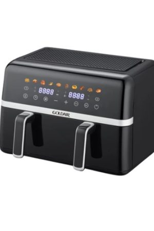 GOLDAIR 10L DUAL POT AIR FRYER (NEW)