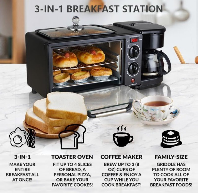SOKANY 3-IN-1 BREAKFAST MAKER - Image 3