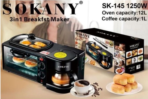 SOKANY 3-IN-1 BREAKFAST MAKER - Image 4