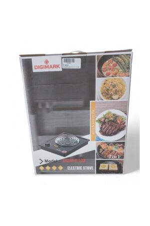 DIGIMARK SPIRAL SINGLE PLATE ELECTRIC STOVE - BLACK (NEW)