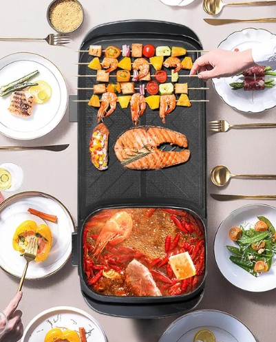SOKANY ELECTRIC GRILL / COOKING PAN (NEW) - Image 4