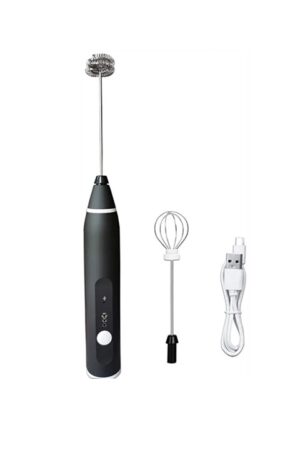 SOKANY RECHARGEABLE MILK FROTHER / EGG BEATER - BLACK (NEW)