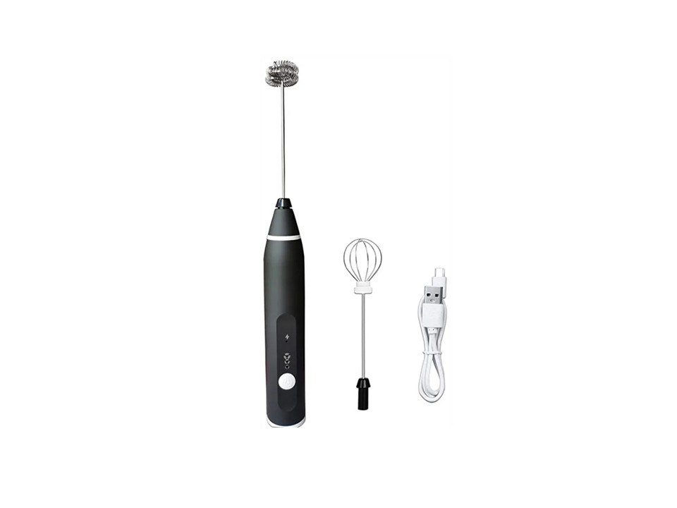SOKANY RECHARGEABLE MILK FROTHER / EGG BEATER - BLACK (NEW)