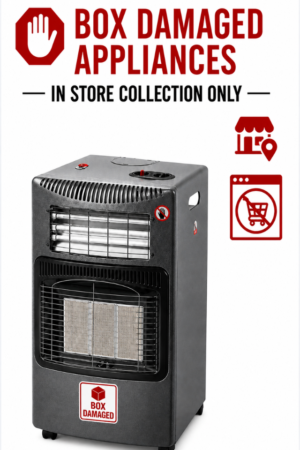 GOLDAIR GAS / ELECTRIC HEATER - SILVER