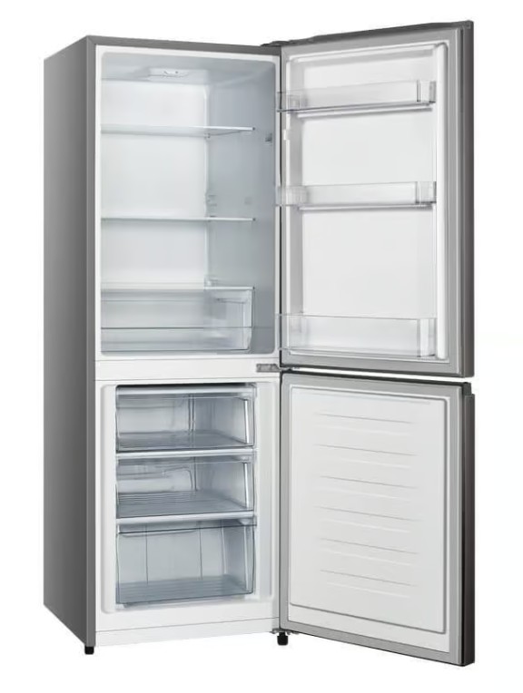 HISENSE 223L FRIDGE/FREEZER - TITANIUM INOX (NEW) - Image 2