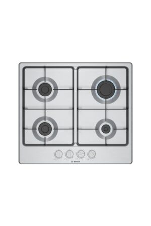 BOSCH SERIES 2 4-BURNER 60CM BUILT-IN GAS HOB - STAINLESS STEEL (NEW)