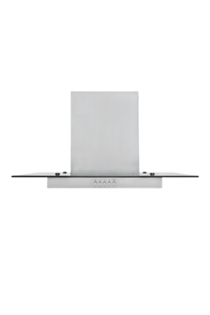 TELEFUNKEN ITALIAN DESIGNER 60CM GLASS CHIMNEY HOOD - SILVER NEW