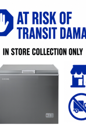 GOLDAIR 300L CHEST FREEZER - DARK GREY (NEW)