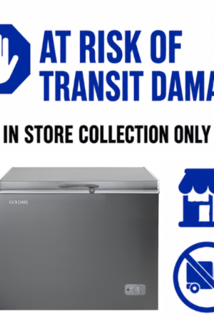 GOLDAIR 400L CHEST FREEZER - DARK GREY (NEW)