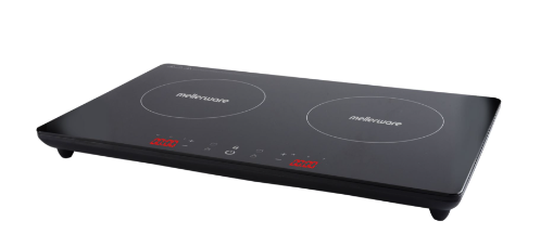 MELLERWARE "CAPRI" GLASS DOUBLE INDUCTION COOKER - BLACK (BOXED DAMAGED) - Image 4