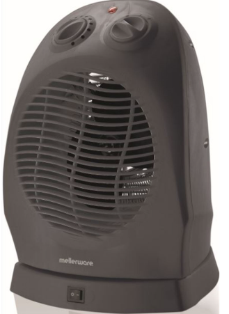 MELLERWARE "SOLAR" OSCILATING FLOOR FAN HEATER (BOXED DAMAGED) - Image 2
