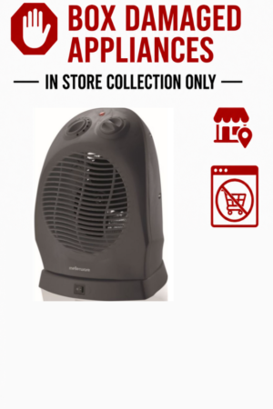 MELLERWARE "SOLAR" OSCILATING FLOOR FAN HEATER (BOXED DAMAGED)