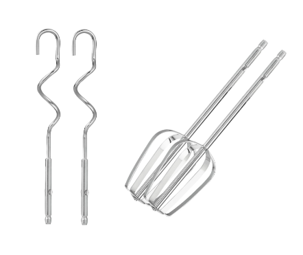 MELLERWARE "MIXO" HAND MIXER + DOUGH HOOKS & BEATERS - CHROME BLACK (BOXED DAMAGED) - Image 5