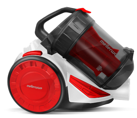MELLERWARE "INNOVAC" BAGLESS VACUUM CLEANER - CYCLONE RED (BOXED DAMAGED) - Image 2