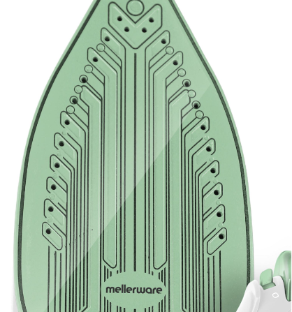 MELLERWARE STEAM/DRY/SPRAY CERAMIC "EMERALD" IRON - EMERALED GREEN (BOXED DAMAGED) - Image 3