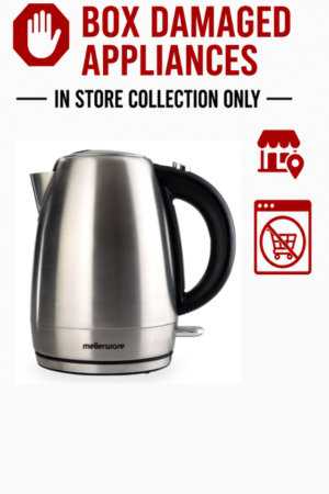 MELLERWARE 1.7L CORDLESS "MILAN" STAINLESS STEEL KETTLE (BOXED DAMAGED)