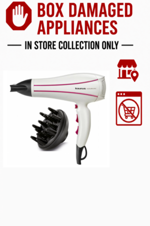TAURUS "ALIZE 2400 IONIC" HAIR DRYER - WHITE (BOXED DAMAGED)