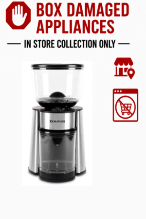 TAURUS "MOLINET DE CAFE" COFFEE GRINDER - STAINLESS STEEL (BOXED DAMAGED)